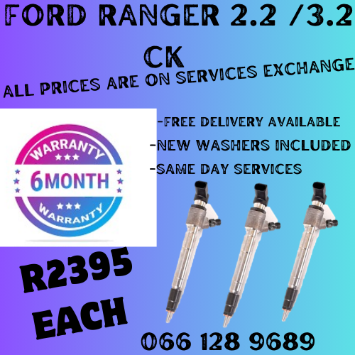FORD RANGER 2.2 &amp; 3.2 CK DIESEL INJECTORS FOR SALE ON EXCHANGE OR TO RECON YOUR OWN
