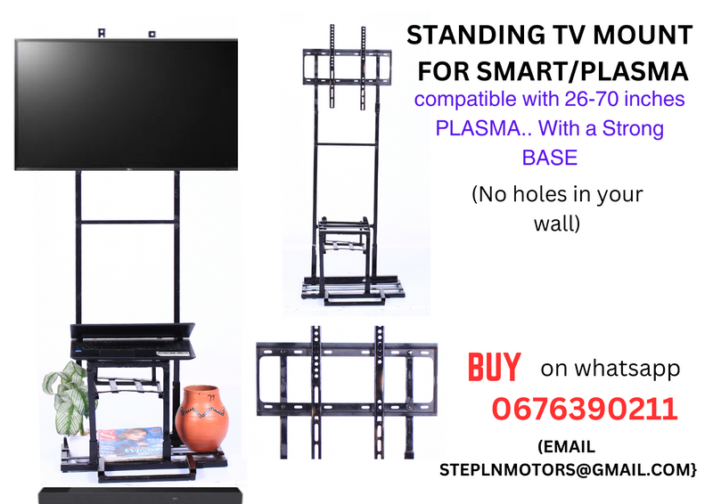 STANDING TV MOUNT for PLASMA from 26 to 70 inches (holes in your wall)