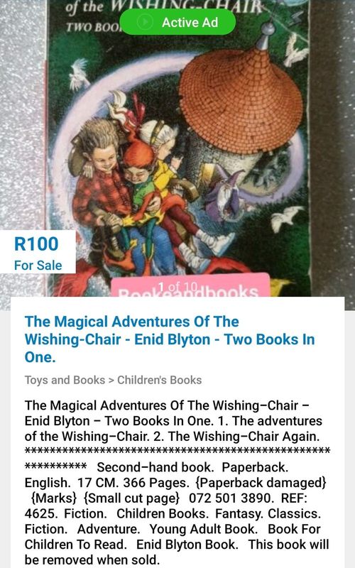 The Magical Adventures Of The Wishing-Chair - Enid Blyton - Two Books In One.