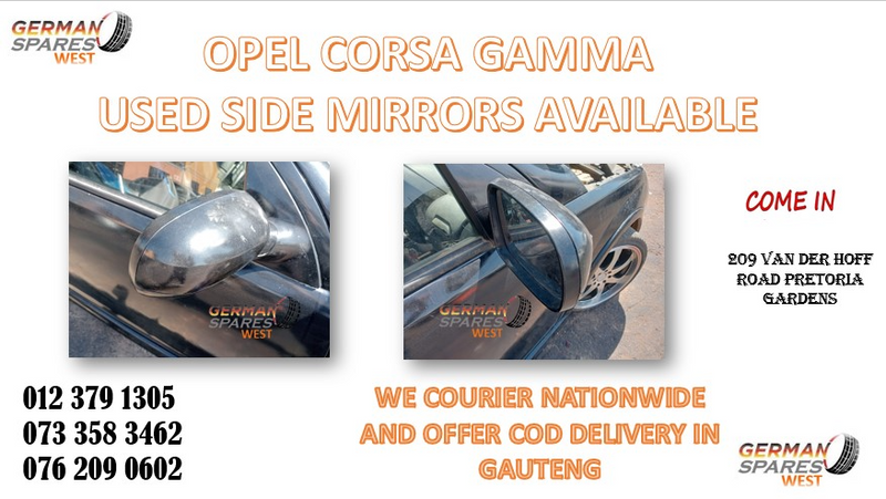 OPEL CORSA GAMMA USED SIDE MIRRORS FOR SALE