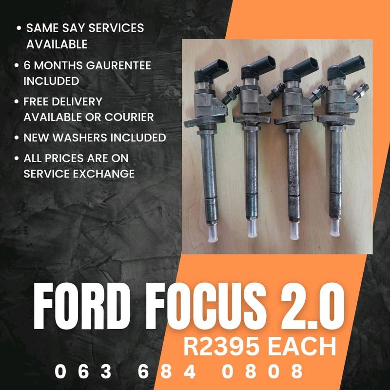FORD FOCUS 2.0 DIESEL INJECTORS FOR SALE WITH WARRANTY