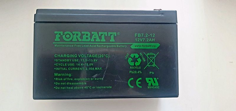 12v7.2AH alarm / gate motor / ups battery for sale