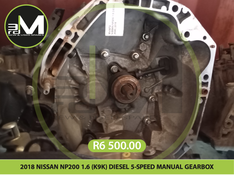 2018 NISSAN NP200 1.6 (K9K) DIESEL 5 SPEED MANUAL GEARBOX  R6500 MV0672