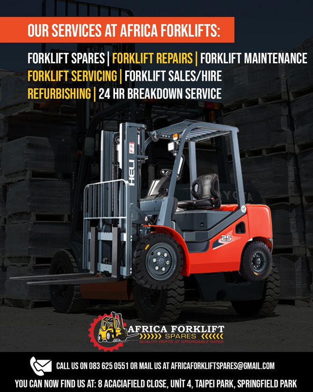 AFRICA FORKLIFTS SPARES, FOR ALL YOUR FORKLIFT SPARES,PARTS,SERVICES AND SALES