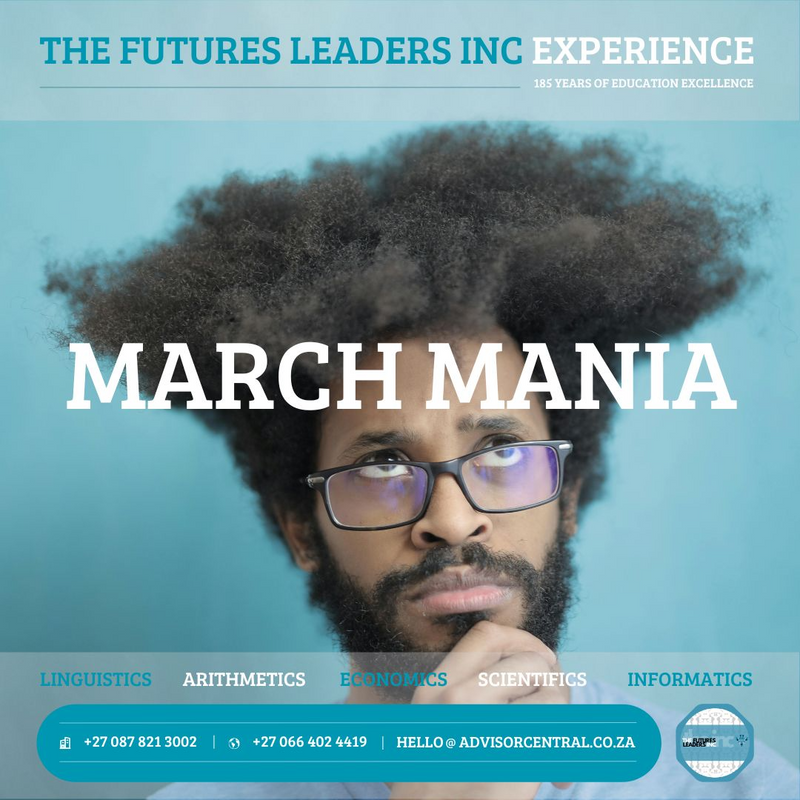 March Mania l R349.00 l PRO TUTORING with THE FUTURES LEADERS INC (THEINK)