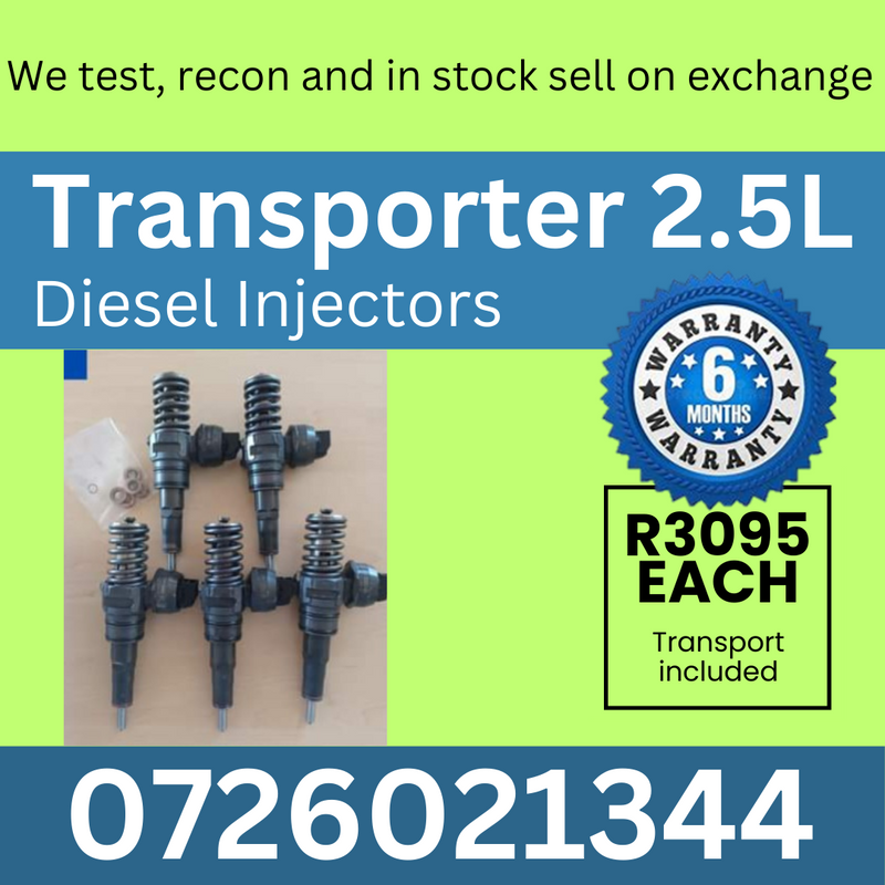 Transporter 2.5L diesel injectors for sale