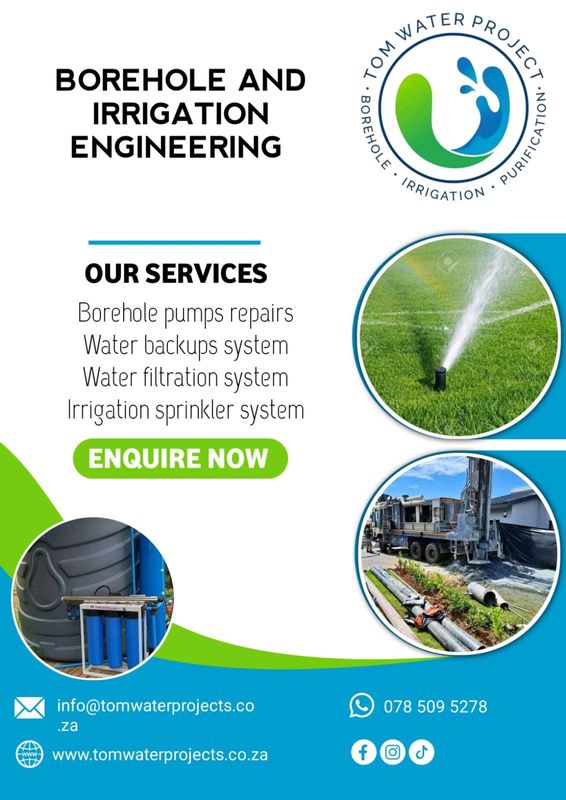 Boreholes and Irrigation engineering