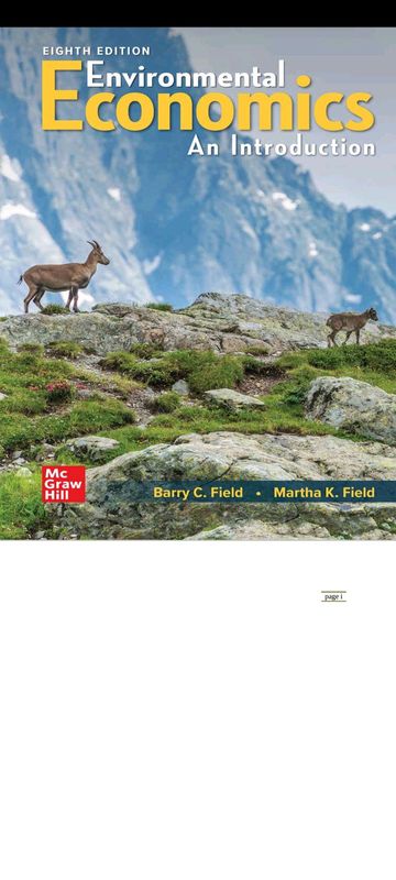 Environmental Economics an Introduction 8th edition