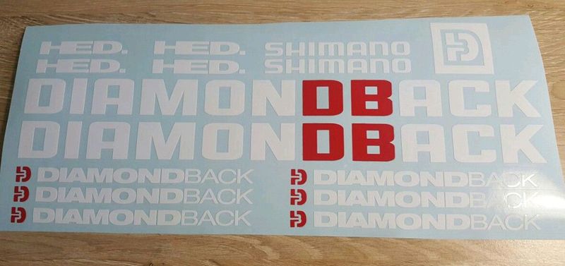 Diamond Back bicycle frame decals stickers kits