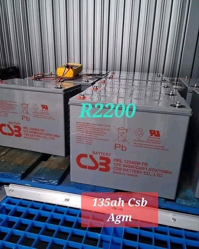 135ah Csb HRL 12540w Agm Deep Cycle Solar/UPS Batteries