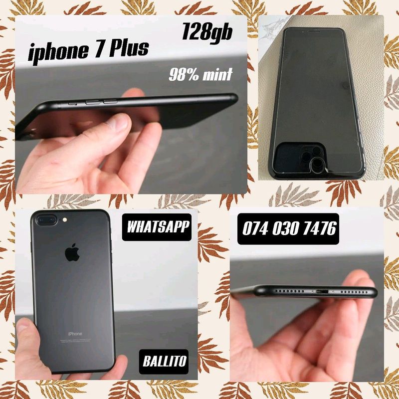 iphone 7 plus 128gb 98% mint ■strong battery, whatsapp ballito