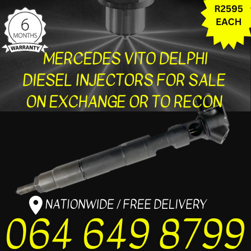 Mercedes Benz Vito Delphi Diesel injectors for sale - we sell on exchange or recon.