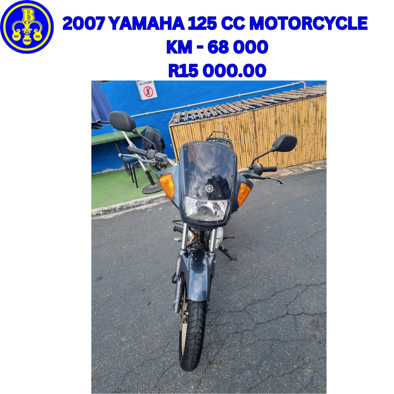 2007 Yamaha 125cc Motorcycle For Sale