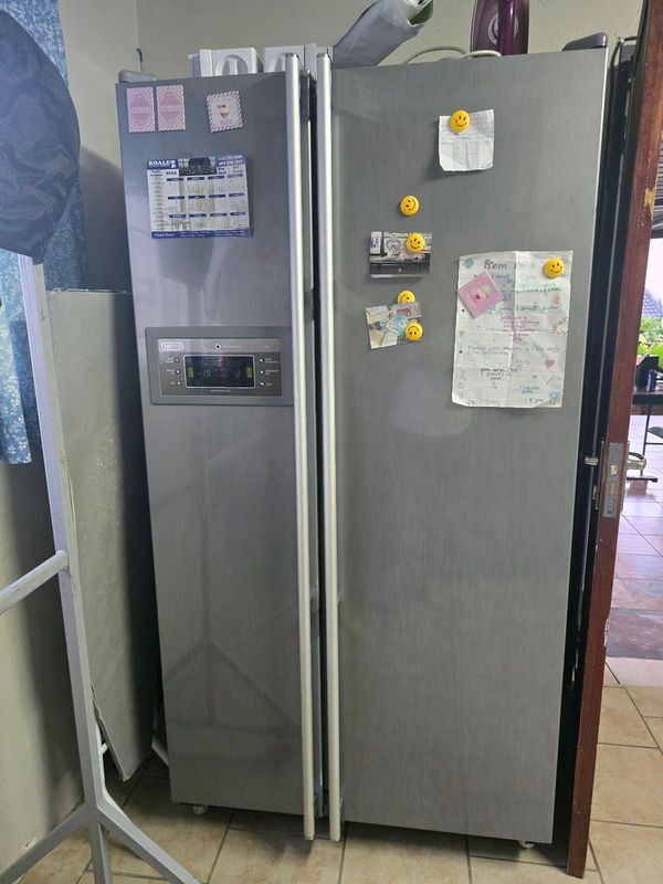 Defy silver double door fridge