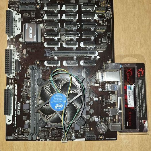 Asus B250 Mining Expert Motherboard with 8GB RAM