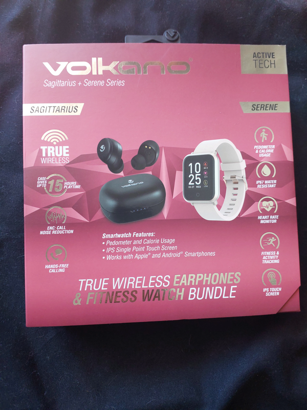 Volkano Earbuds and Smart Watch Combo