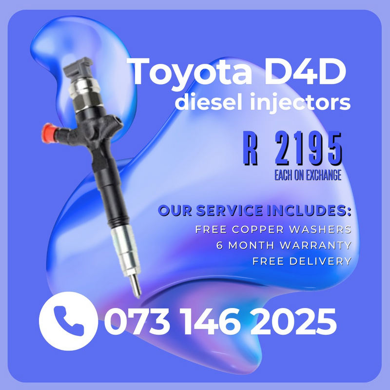 Toyota D4D diesel injectors fro sale on exchhange or to recon