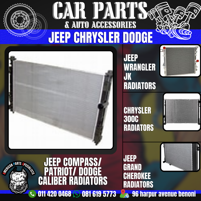Jeep Chrysler &amp; Dodge Radiators For Sale