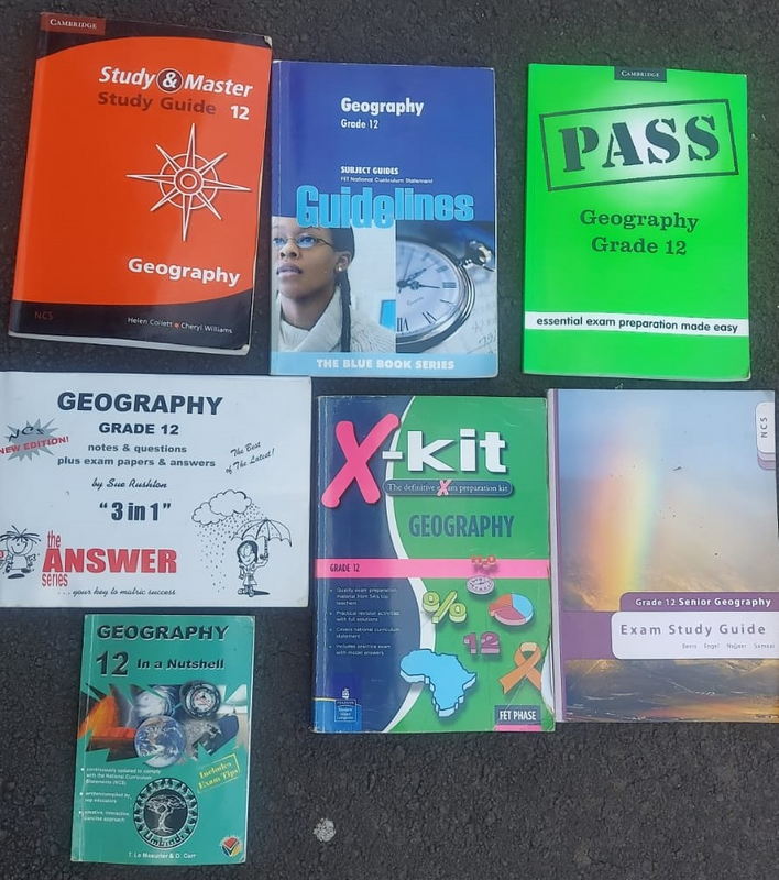 Geograpghy - Guidelines &amp; Study guides - 7 books