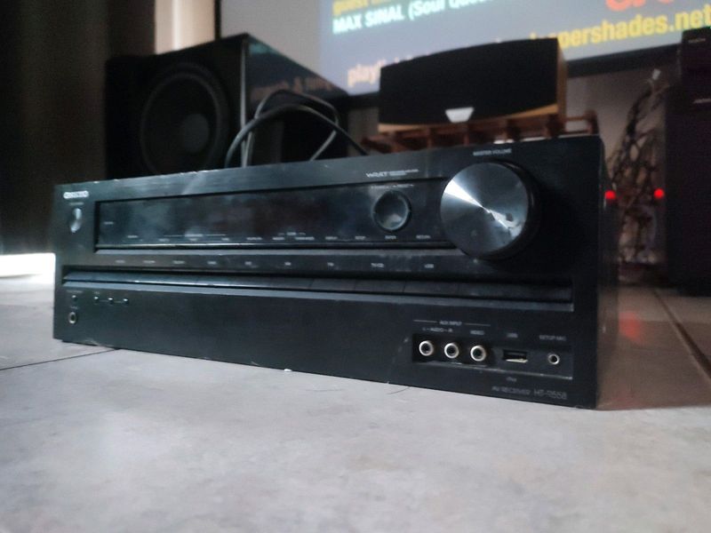 ( faulty unit with no power) onkyo h t r558 h d m i 4k 5 1 amplifier without remote can be fixed by