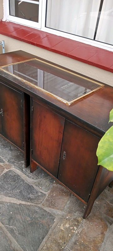 Antique cabinet with warmer in good condition