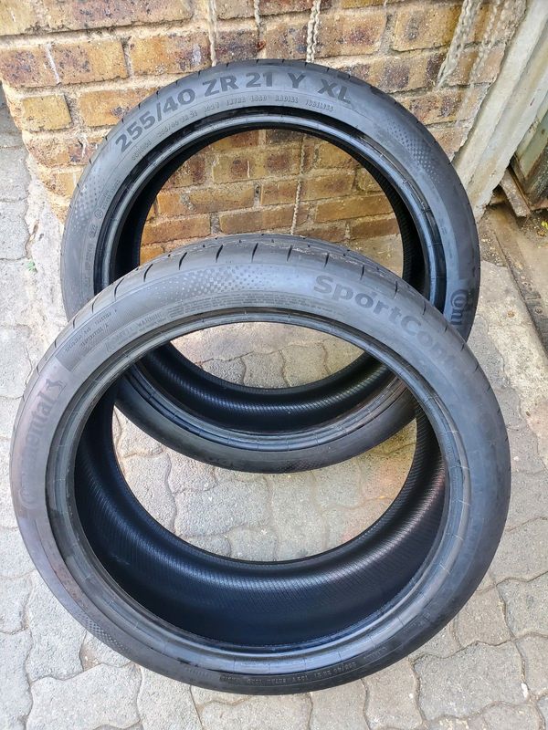 CONTINENTAL SPORT CONTACT 255 40 21 X2 NEW TYRES