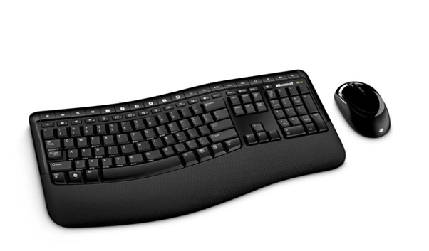 Microsoft Comfort Desktop 5050 Keyboard and Mouse Combo Wireless QWERTY EER Black-R1200