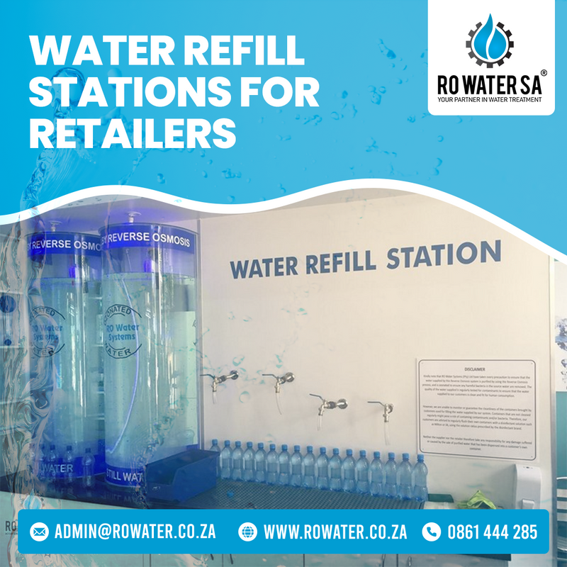 Water Refill Station with Glass Tank for Retailers