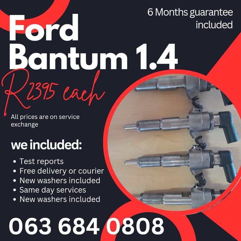 FORD BANTUM 1.4 DIESEL INJECTORS FOR SALE WITH WARRANTY
