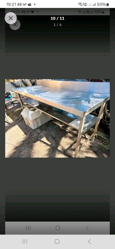 Stainless steel table, h,duty, commercial quality