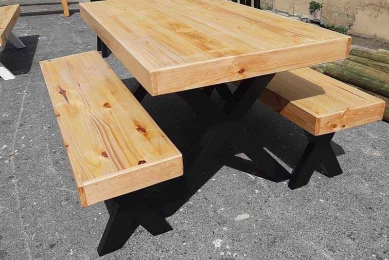 8 Seater Table and Benches