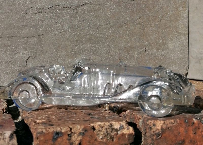 30s Glass Car Paperweight *rare*find*