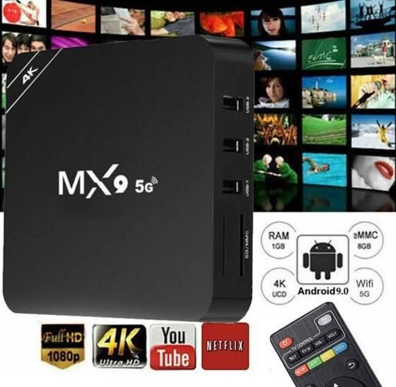 Mx9 5g 1gig ram 8gig rom Android tv box