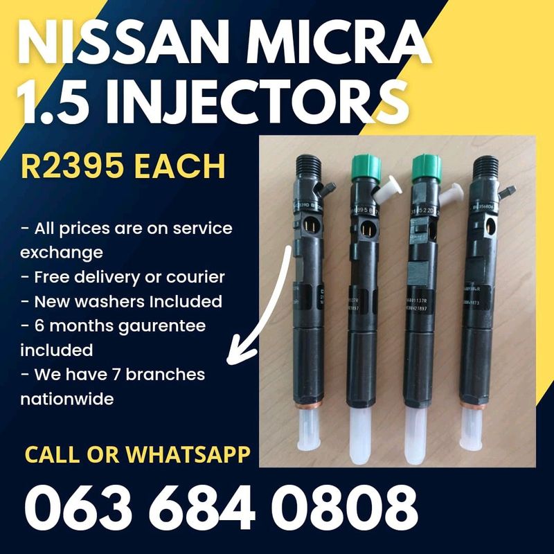 NISSAN MICRA 1.5 DIESEL INJECTORS FOR SALE WITH WARRANTY ON