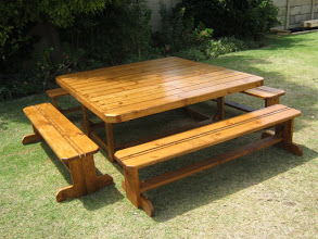Ruacana 12/14 Seater Bench Table