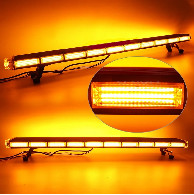 LED Strobe Flash Lights in Orange Yellow Amber for Vehicle Roof Tops. Bracket Mount. Brand NEW Units