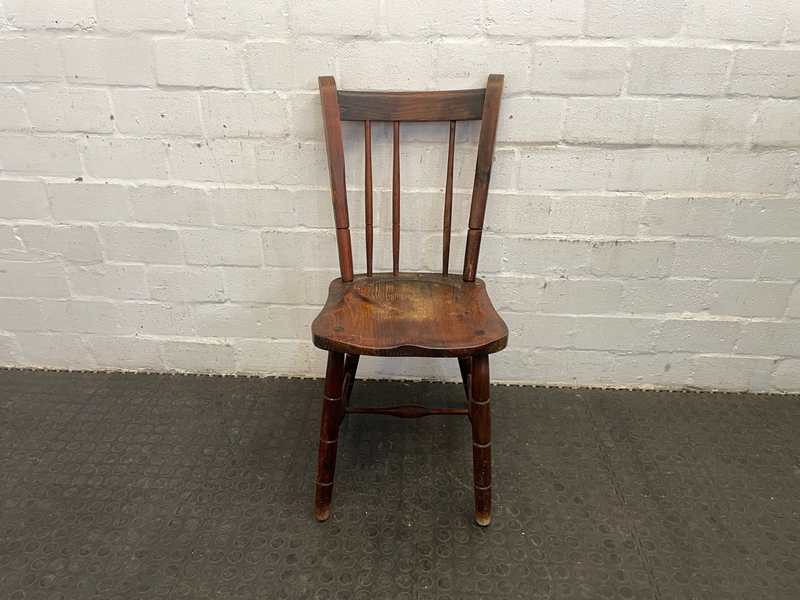 Wooden Slated Dining Chair (Missing Slat)-
