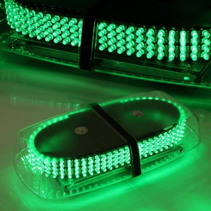 Green LED Flash Strobe Light 240LEDs Magnetic Base for Vehicles. High Intensity. Brand New Products.