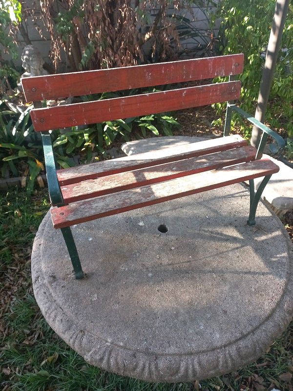Mini garden bench for children