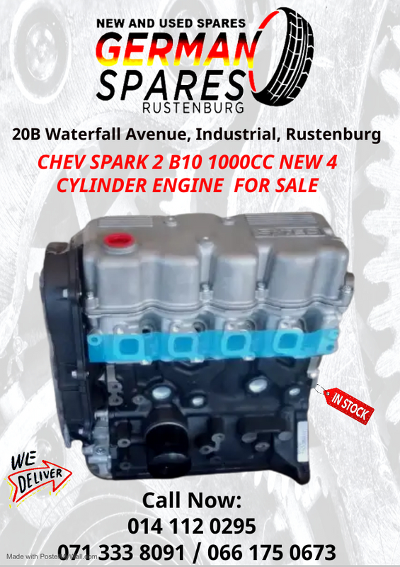Chev Spark 2 B10 1000CC New 4 Cylinder Engine for Sale