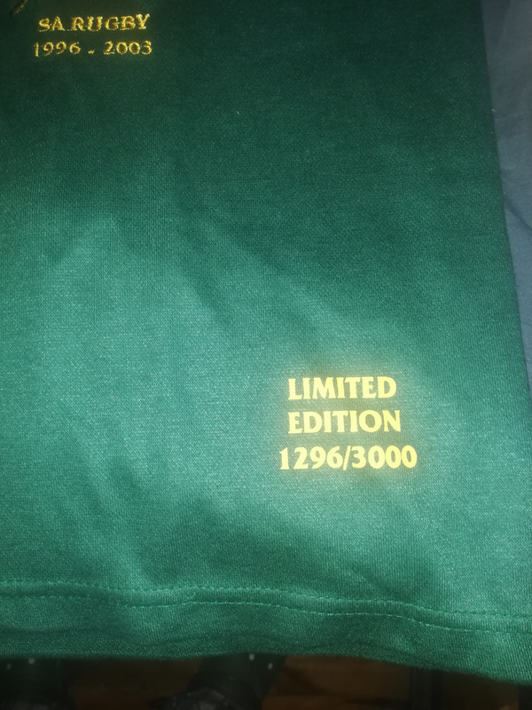 Limited edition SA Rugby Jersey