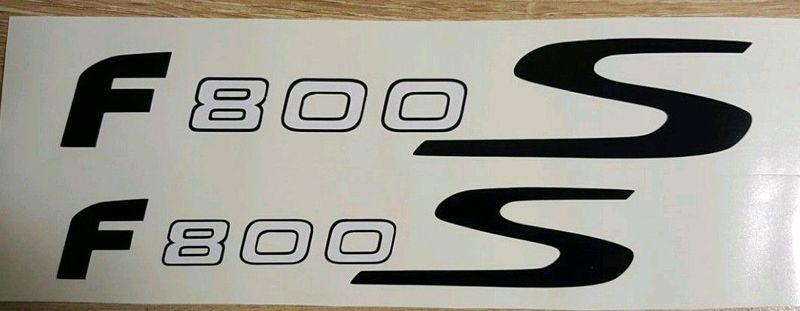 Set off 2 BMW F800S decals / graphics / vinyl cut stickers