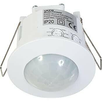 WHOLESALE CLEARANCE OFFER: 360° Recessed Ceiling Infrared Motion Sensor Switch / Detector. Brand NEW