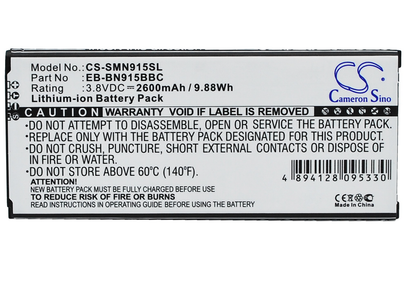 Mobile, SmartPhone Battery CS-SMN915SL for SAMSUNG Galaxy Note Edge etc.