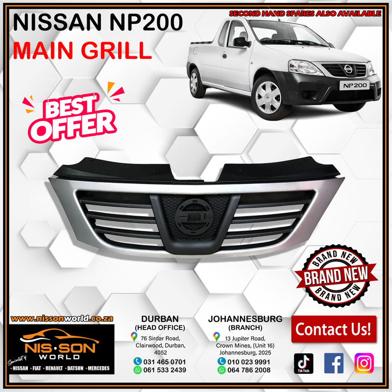 NISSAN NP200 MAIN GRILLE