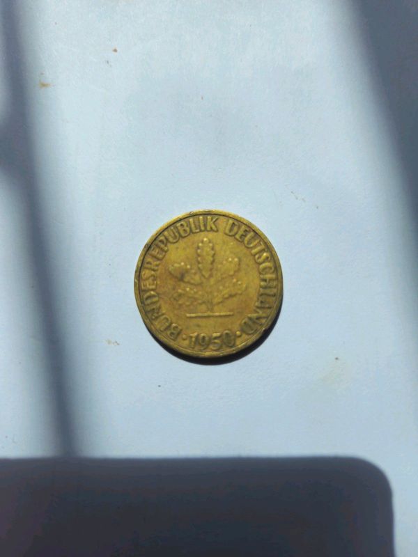 GERMANY 10 pfennig 1950 G Bundesrepublik Deutschland