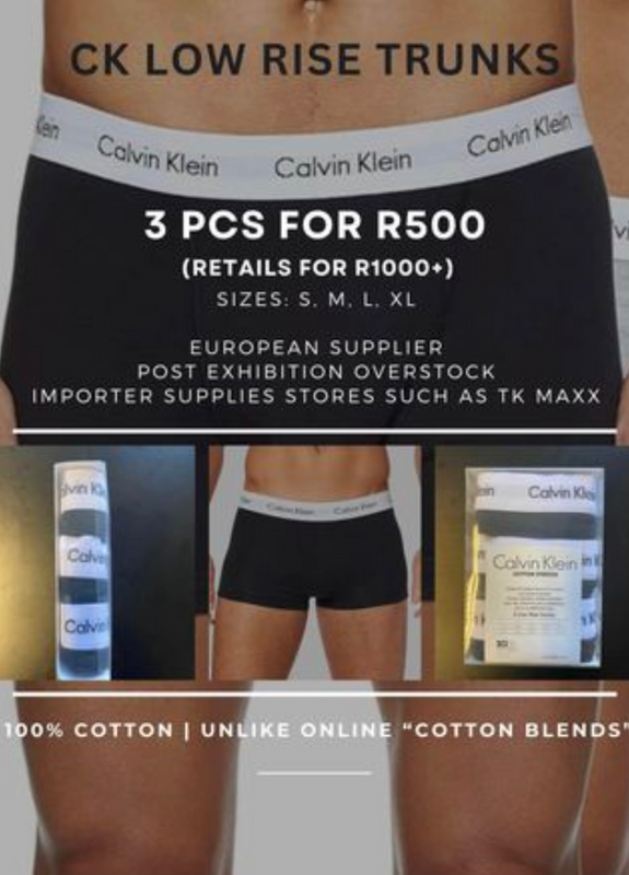 Calvin Klein Low Rise Trunks (3 Pcs)