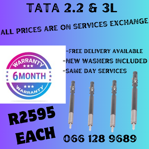 TATA 2.2 &amp; 3L DIESEL INJECTORS FOR SALE ON EXCHANGE OR TO RECON YOUR OWN