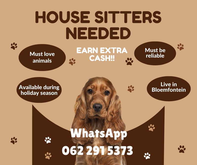 Pet Sitters wanted!