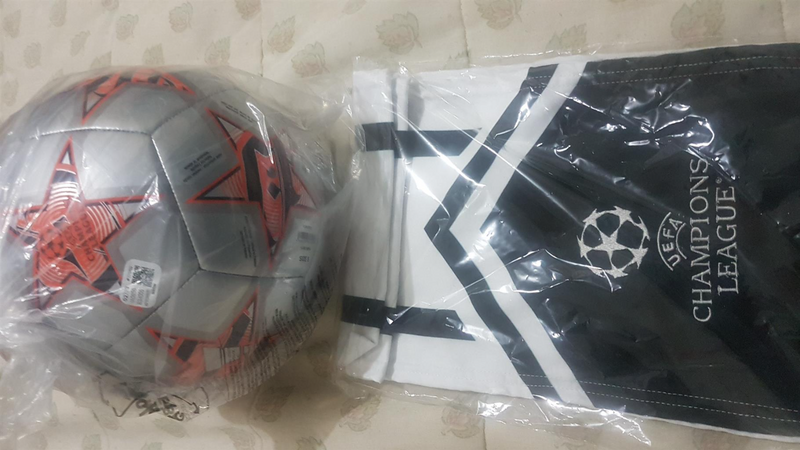 Soccer ball &amp; Scarf from the UEFA Champions League